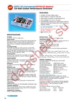 GPFC125FG datasheet  